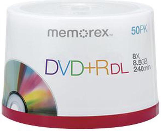 Main image of memorex 8.5GB 8X DVD+R DL 50 Packs Spindle Disc Model 05732