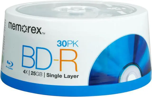 Main image of memorex 25GB 4X BD-R 30 Packs Spindle Disc Model 98499