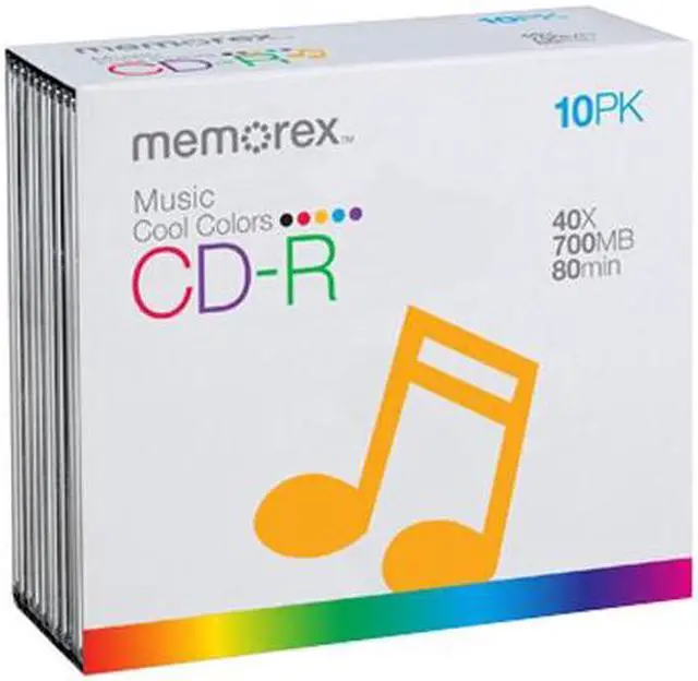 Main image of memorex 700MB 40X CD-R 10 Packs Disc Model 9600