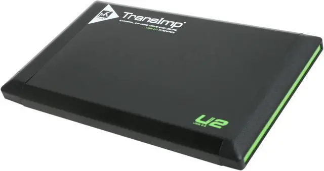 Main image of Mukii TIP-230U2-BK Aluminum 2.5" Black with Green Highlight SATA USB 2.0 USB Powered External Enclosure