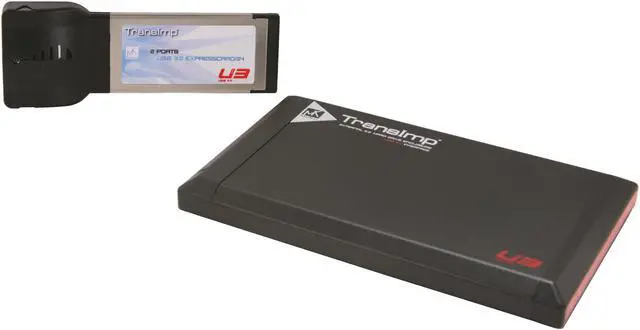 Main image of Mukii TransImp TIP-230U3-CB Aluminum 2.5" Black & Red SATA USB 3.0 External Hard Drive Enclosure w/ Card Bus