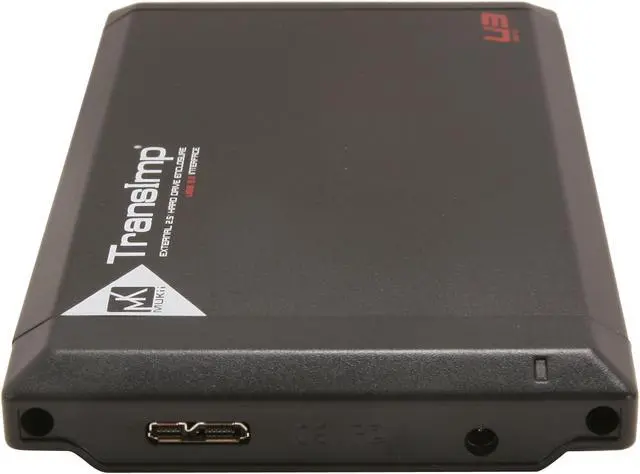 Alt view image 5 of 12 - Mukii TransImp TIP-230U3-CB Aluminum 2.5" Black & Red SATA USB 3.0 External Hard Drive Enclosure w/ Card Bus