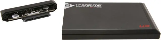 Alt view image 6 of 12 - Mukii TransImp TIP-230U3-CB Aluminum 2.5" Black & Red SATA USB 3.0 External Hard Drive Enclosure w/ Card Bus