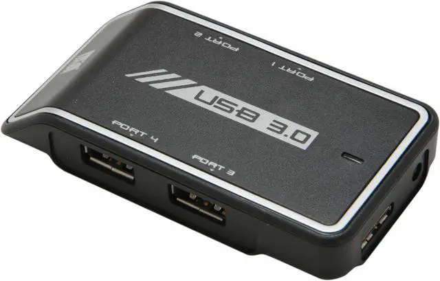 Main image of MUKii TransImp TIP-MH300-BK 4 Ports USB 3.0 Hub