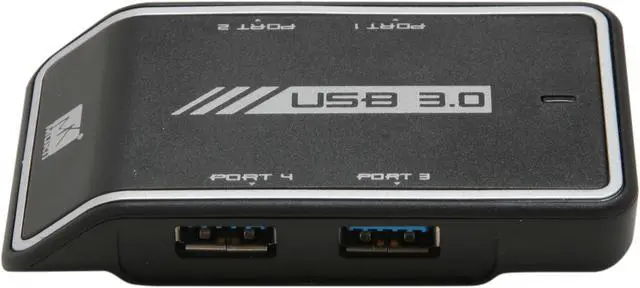 Alt view image 2 of 6 - MUKii TransImp TIP-MH300-BK 4 Ports USB 3.0 Hub
