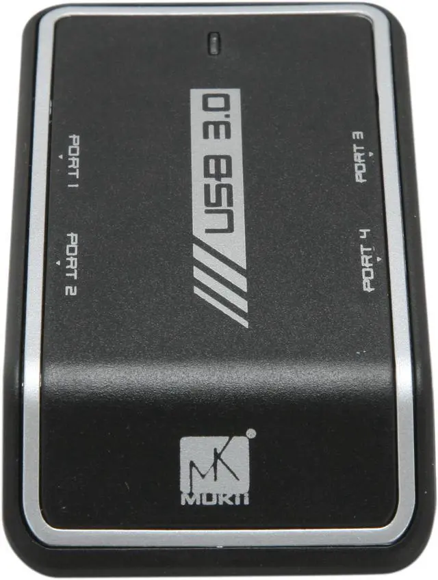 Alt view image 5 of 6 - MUKii TransImp TIP-MH300-BK 4 Ports USB 3.0 Hub