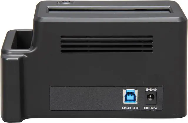 Alt view image 4 of 5 - Mukii TransImp TIP-D185U3-BK Aluminum / Plastic 2.5" & 3.5" Black / Silver SATA I/II USB 3.0 Super-Speed Docking with Transmission Speed LCD