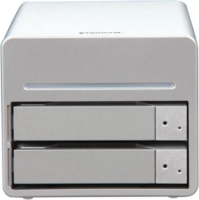 Alt view image 2 of 5 - STARDOM SohoTANK ST2-WABC Aluminum 3.5" Silver SATA I/II USB 2.0, FireWire 800 / 400 External Enclosure