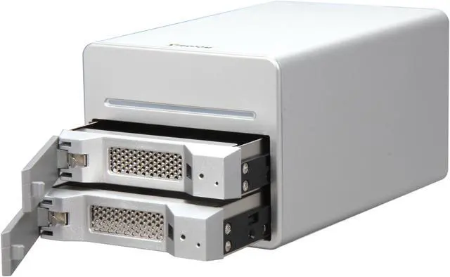 Alt view image 3 of 5 - STARDOM SohoTANK ST2-WABC Aluminum 3.5" Silver SATA I/II USB 2.0, FireWire 800 / 400 External Enclosure