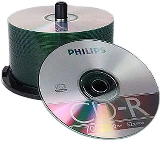 Alt view image 2 of 2 - PHILIPS 700MB 52X CD-R Logo 50 Packs Spindle Disc Model D52N600