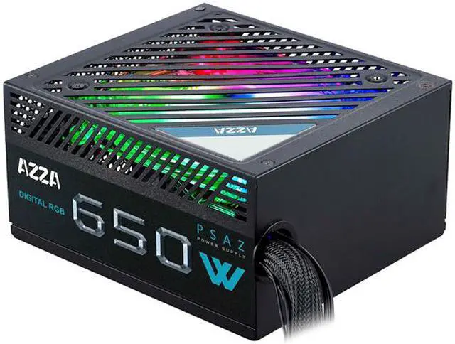 Alt view image 2 of 8 - AZZA 650W ARGB / ATX 80 PLUS / Bronze certified / Non-Modular Power Supply