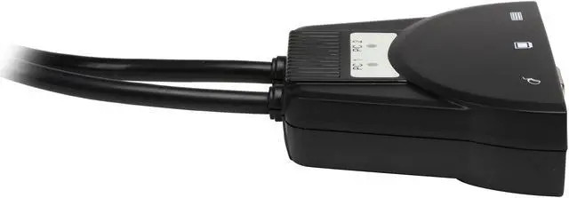 Alt view image 3 of 6 - Coboc KVM-2VGAU-PT 2-Ports Integrated cable USB/VGA KVM Switch - 1920 x 1440