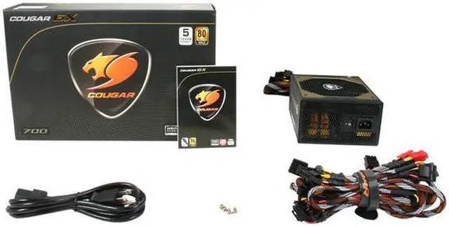 Alt view image 7 of 7 - COUGAR COUGAR-GX700 700 W ATX12V / EPS12V SLI Ready CrossFire Certified 80 PLUS GOLD Certified Modular Active PFC Power Supply