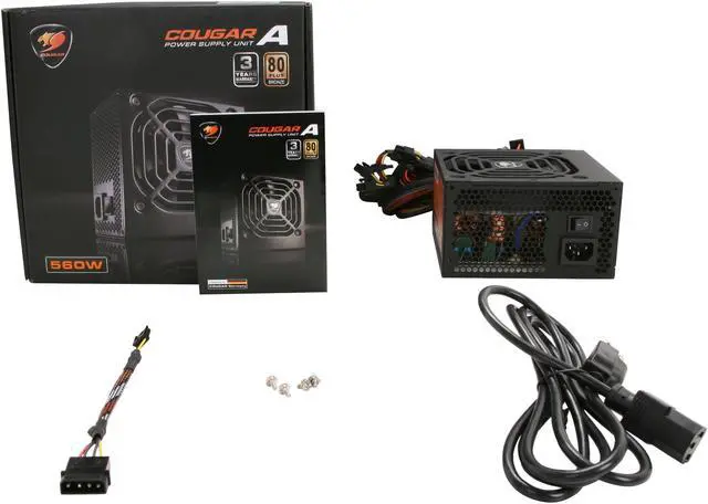 Alt view image 7 of 7 - COUGAR A-Series A560 (CGR B3-560) 560 W ATX12V SLI Ready CrossFire Ready 80 PLUS BRONZE Certified Ultra Quiet Power Supply