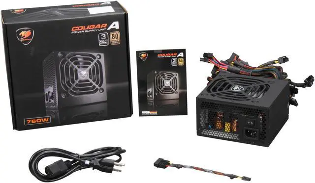 Alt view image 6 of 5 - COUGAR A-Series A760 (CGR B3-760) 760 W ATX12V SLI Ready CrossFire Ready 80 PLUS BRONZE Certified Ultra Quiet Power Supply