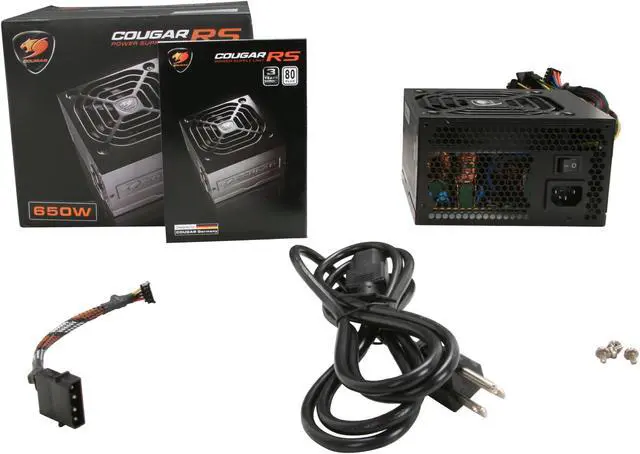 Alt view image 7 of 7 - COUGAR RS-Series RS650 (CGR R-650) 650 W ATX12V SLI Ready CrossFire Ready 80 PLUS Certified Active PFC Power Supply