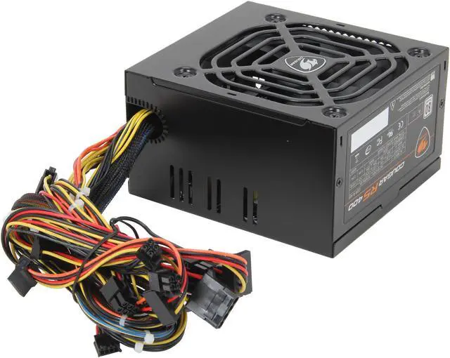 Alt view image 4 of 7 - COUGAR RSB400 400 Watt 80-Plus Power Supply with Active PFC and ULTRA-QUIET & TEMPERATURE-CONTROLLED FAN