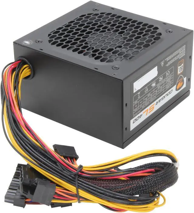 Alt view image 4 of 7 - COUGAR SL400 400 W ATX12V Power Supply Haswell ready