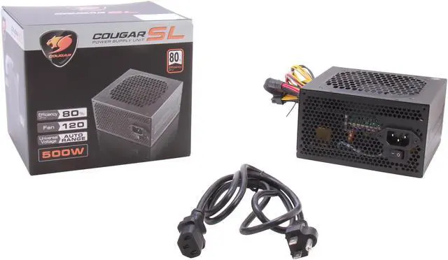 Alt view image 7 of 7 - COUGAR SL500 500 W ATX12V SLI Ready CrossFire Ready Power Supply Haswell ready