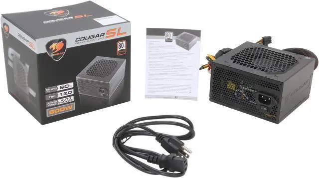 Alt view image 7 of 7 - COUGAR SL600 600 W ATX12V SLI Ready CrossFire Ready Power Supply Haswell ready