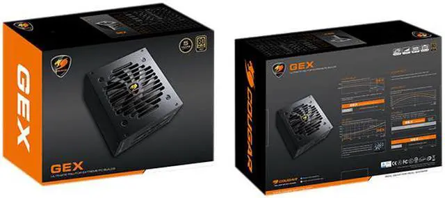 Alt view image 13 of 13 - COUGAR GEX Series GEX750 750 W ATX12V 80 PLUS GOLD Certified Full Modular Power Supply