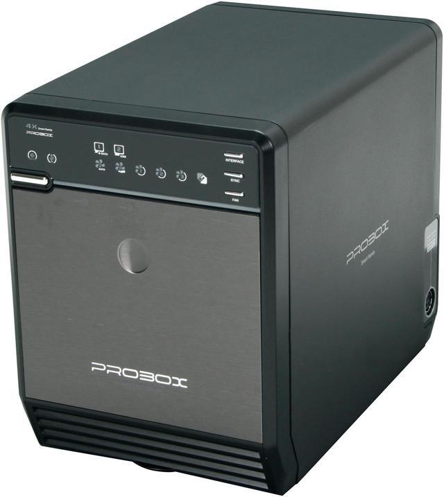 Main image of Mediasonic HF2-SU2S2 3.5" Black SATA I/II USB 2.0 & eSATA Pro Box 4 Bay Enclosure