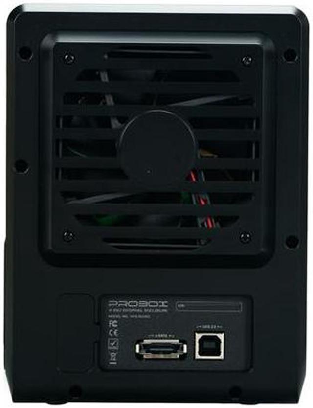 Alt view image 5 of 6 - Mediasonic HF2-SU2S2 3.5" Black SATA I/II USB 2.0 & eSATA Pro Box 4 Bay Enclosure