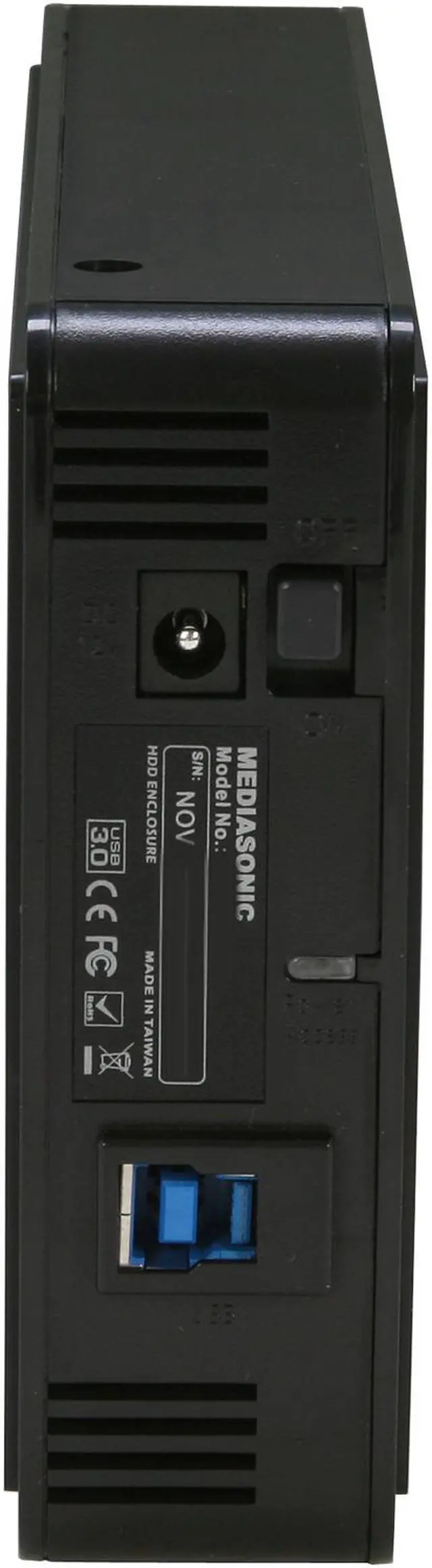 Alt view image 4 of 5 - Mediasonic ProBox K32-SU3 3.5" Black SATA I/II/III USB 3.0 SuperSpeed SATA HDD External Enclosure