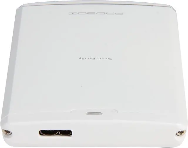 Alt view image 4 of 5 - Mediasonic HDK-SU3-WT Aluminum 2.5" White USB 3.0 2.5" SATA HDD/SSD External Enclosure USB 3.0 Superspeed