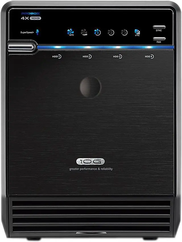 Alt view image 2 of 4 - Mediasonic USB 3.1 4 Bay 3.5' SATA Hard Drive Enclosure - USB 3.1 Gen 2 10Gbps USB Type C (HF2-SU31C)