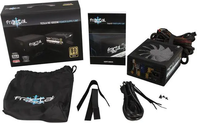 Alt view image 7 of 7 - Fractal Design Tesla R2 1000W ATX12V SLI Ready CrossFire Certified 80 PLUS GOLD Certified Power Supply