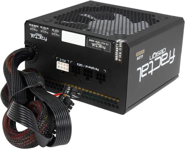 Alt view image 4 of 7 - Fractal Design Integra M 450W Modular 80 PLUS BRONZE Certified ATX Compact Power Supply