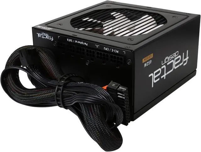 Alt view image 4 of 7 - Fractal Design Edison M 450W Modular  80 PLUS GOLD Certified Power Supply
