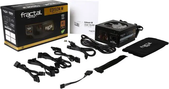 Alt view image 7 of 7 - Fractal Design Edison M 450W Modular  80 PLUS GOLD Certified Power Supply