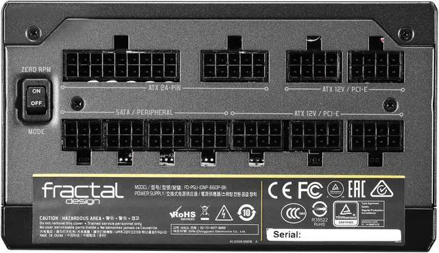 Alt view image 6 of 16 - Fractal Design Ion+ 660P 80 PLUS Platinum Certified 660W Full Modular Compact ATX Power Supply with UltraFlex Cables