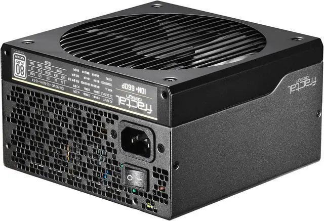 Alt view image 3 of 16 - Fractal Design Ion+ 660P 80 PLUS Platinum Certified 660W Full Modular Compact ATX Power Supply with UltraFlex Cables