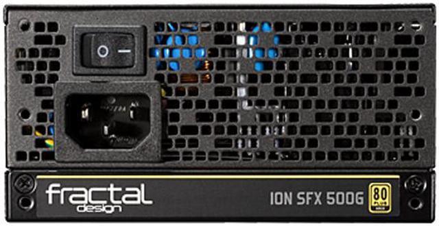 Alt view image 6 of 16 - Fractal Design Ion SFX 500G 80 PLUS Gold Certified 500W Full Modular SFX-L Power Supply with UltraFlex Cables, PSU-ION-SFX-500G-BK
