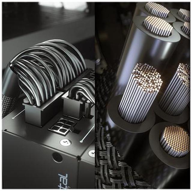 Alt view image 11 of 16 - Fractal Design Ion SFX 500G 80 PLUS Gold Certified 500W Full Modular SFX-L Power Supply with UltraFlex Cables, PSU-ION-SFX-500G-BK