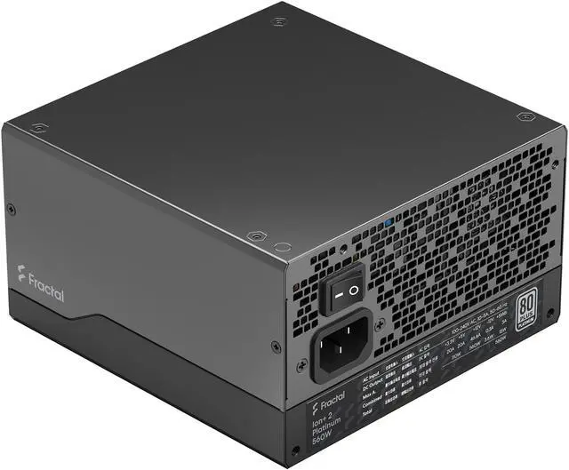 Alt view image 5 of 18 - Fractal Design Ion+ 2 Platinum 560 W ATX12V 2.52 / EPS12V 2.92 80 PLUS PLATINUM Certified Full Modular Active PFC Power Supply