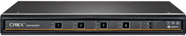 Main image of Vertiv Cybex SCMV245DPH-400 Secure MultiViewer KVM Switch 4 Port, NIAP Approved