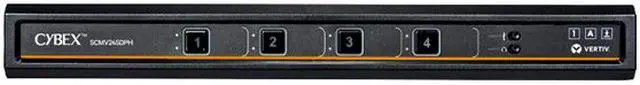 Alt view image 2 of 2 - Vertiv Cybex SCMV245DPH-400 Secure MultiViewer KVM Switch 4 Port, NIAP Approved