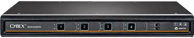 Main image of Vertiv Avocent SVMV240DPH-400 Commercial MultiViewer KVM Switch System 4 Port, Dual AC Power