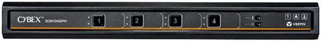 Alt view image 2 of 2 - Vertiv Avocent SVMV240DPH-400 Commercial MultiViewer KVM Switch System 4 Port, Dual AC Power