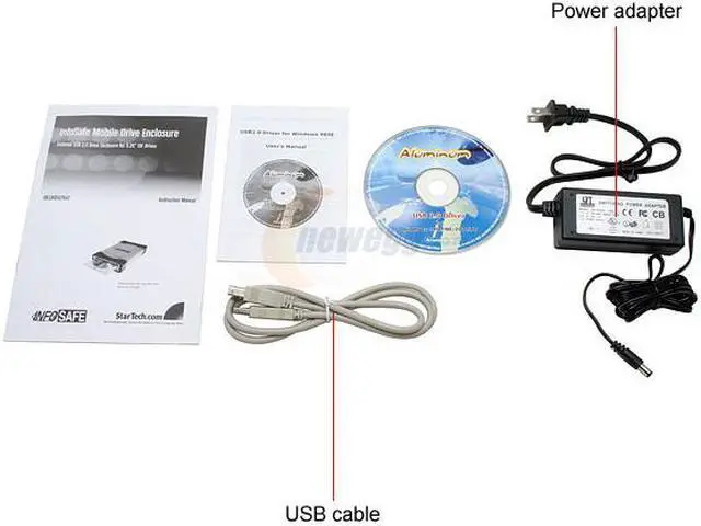 Alt view image 4 of 5 - StarTech IDECASE52U2 Aluminum 5.25in Silver USB to IDE External Optical Drive Enclosure