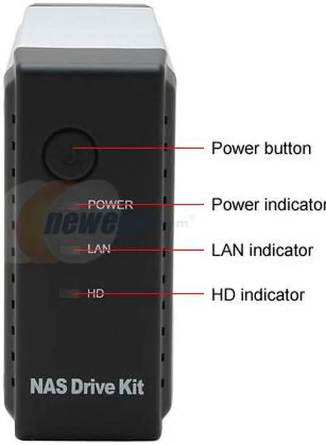 Alt view image 2 of 6 - ADS Tech NAS-806-EF Diskless System NAS Drive Kit