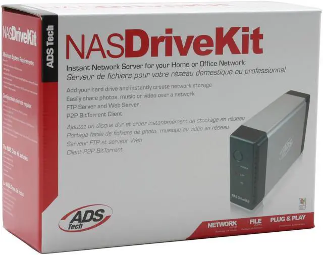 Alt view image 6 of 6 - ADS Tech NAS-806-EF Diskless System NAS Drive Kit