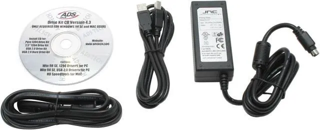 Alt view image 5 of 6 - ADS Tech USBX-835 Supports All Hard Drives Of Any Size 48-bit addressing for ATA-6 large hard drives ATA - IDE, Ultra DMA 33/66 or ATA-100/133 IDE USB2.0(type B) Hard Drive Kit