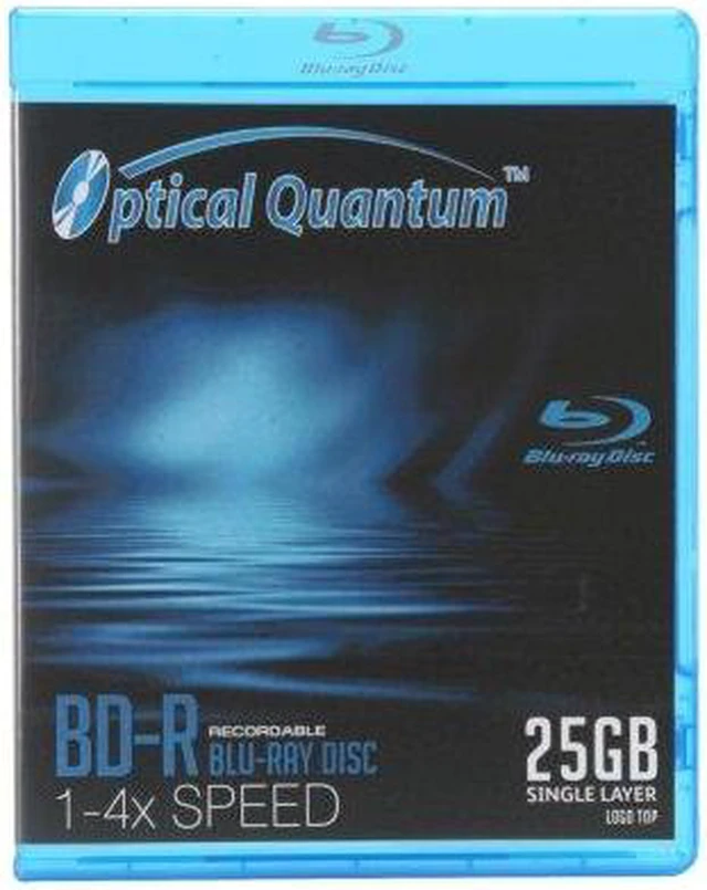 Optical Quantum 25GB 4X BD-R Single Logo Top Disc Model OQBDR04LTR ...