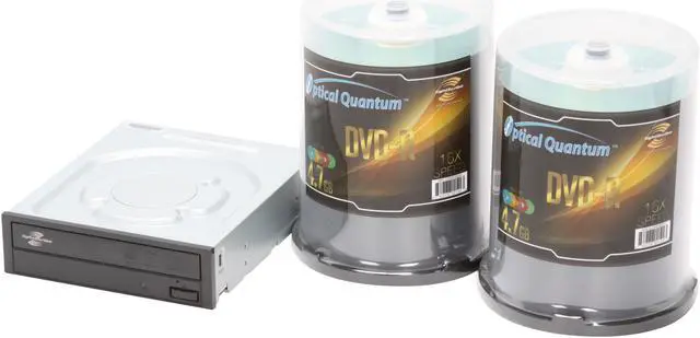 Alt view image 4 of 6 - Optical Quantum 4.7GB 16X DVD-R Color LightScribe 200 Packs (2 x 100 Packs) Disc with FREE Sony Optiarc AD-7241S 24X SATA LightScribe DVD Burner