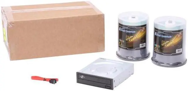 Alt view image 6 of 6 - Optical Quantum 4.7GB 16X DVD-R Color LightScribe 200 Packs (2 x 100 Packs) Disc with FREE Sony Optiarc AD-7241S 24X SATA LightScribe DVD Burner
